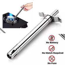 High Quality Stainless Steel Manual Gas Lighter with Free Knife